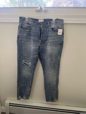 Washed Blue Distressed FP Jeans